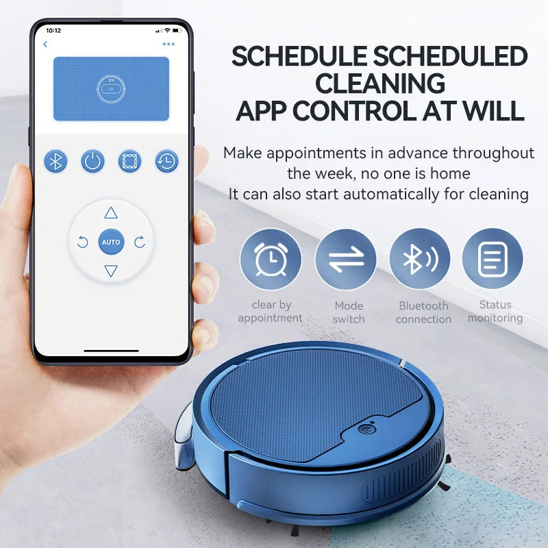 3-In-1 Smart Sweeping Robot With App Control