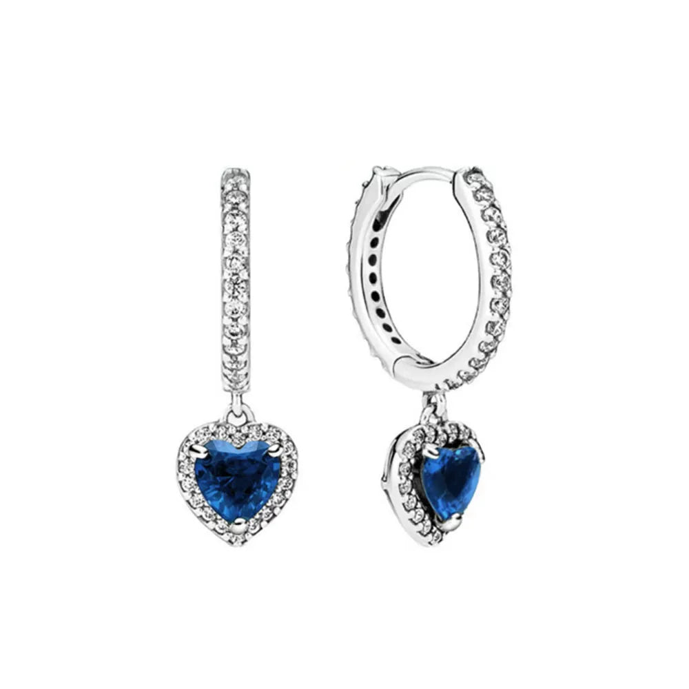 Valentine'S Day Sapphire Earrings (Blue)