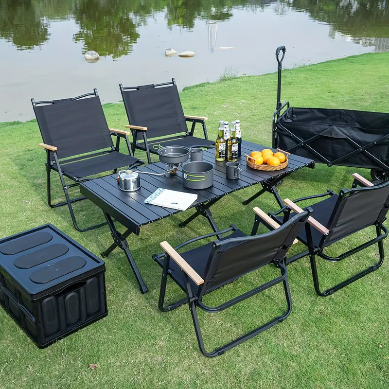 Portable Aluminum Folding Table with Carrying Bag