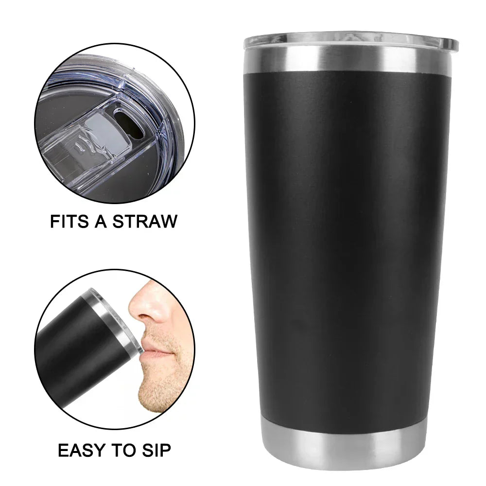 Insulated Thermal Mug With Stainless Steel Lid
