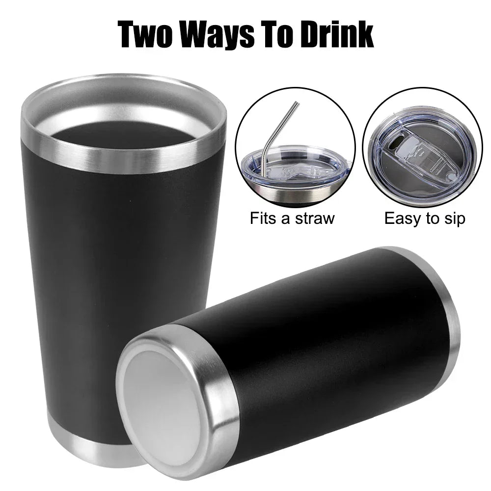 Insulated Thermal Mug With Stainless Steel Lid
