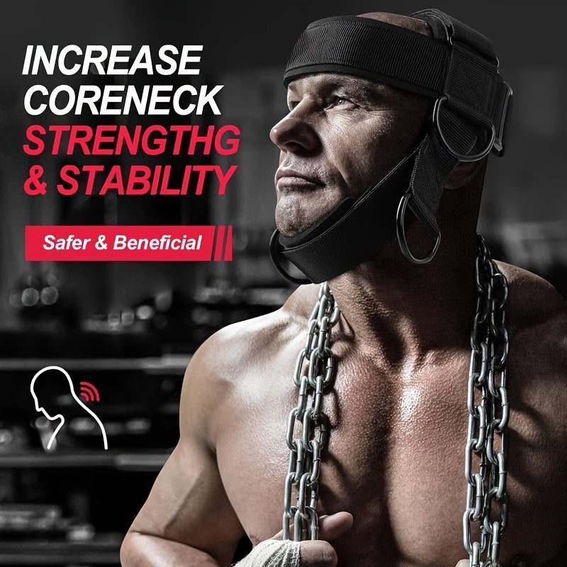 Neck Harness Weight Lifter – Adjustable Neck Strength Trainer with Steel Chain