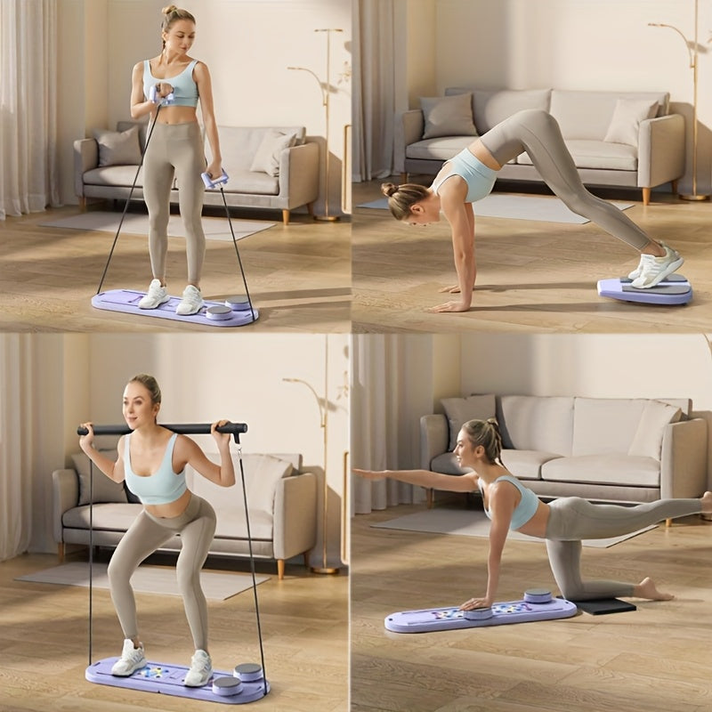 8-in-1 Plank Core Trainer Folding Home Set