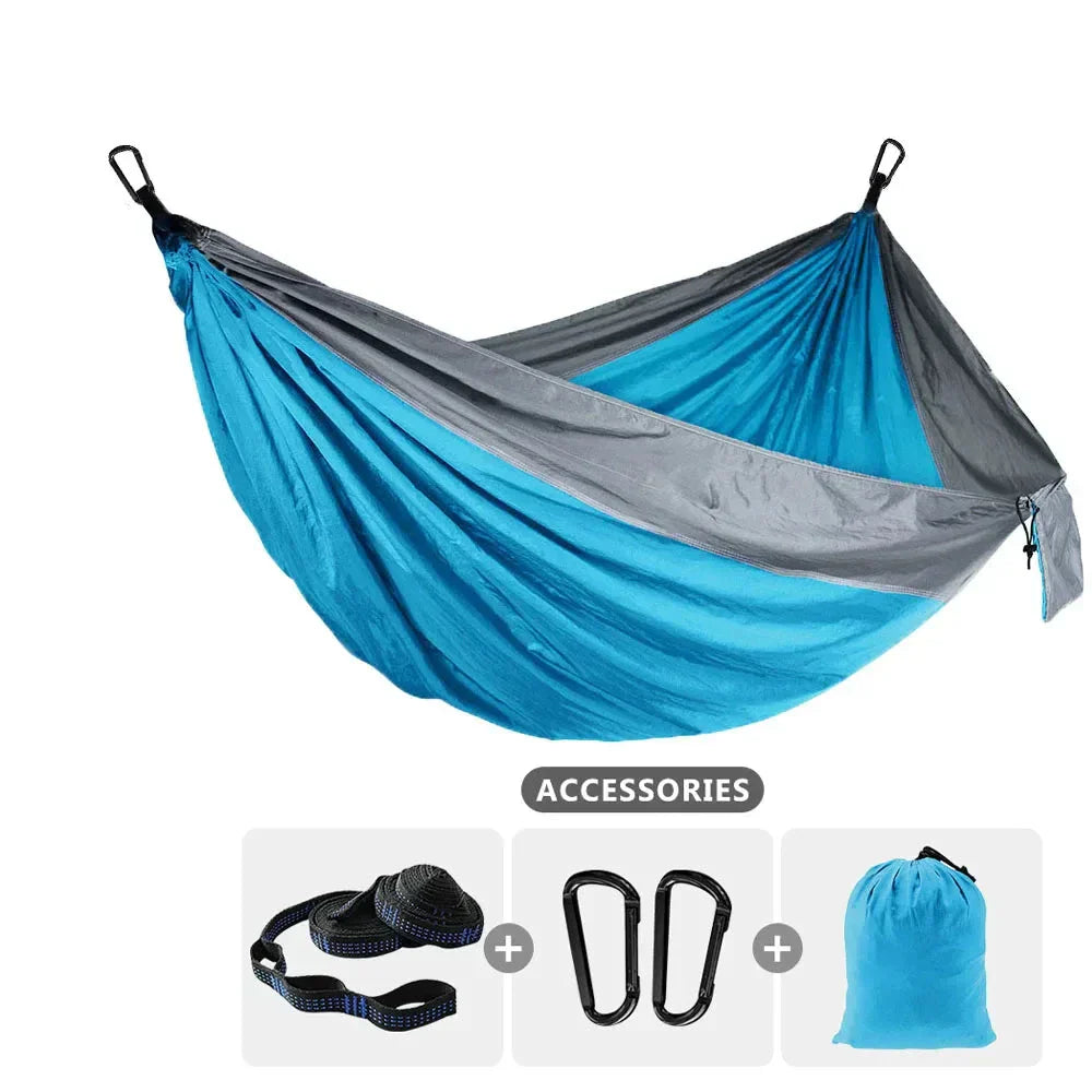 Lightweight Camping Hammock With Tree Straps For Travel