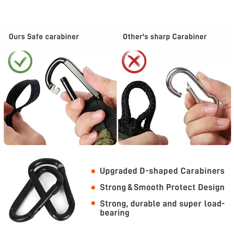 Lightweight Camping Hammock With Tree Straps For Travel