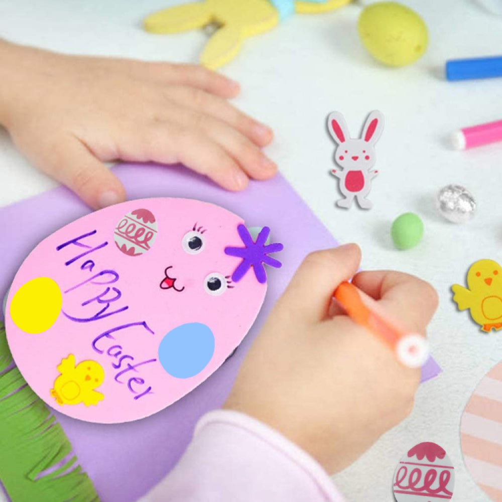 191pcs Easter Craft Kit DIY Foam Stickers Set