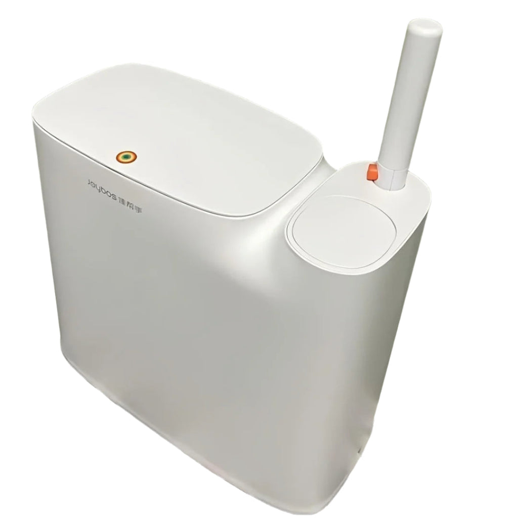 Press-Top Wastebasket And Toilet Brush Set
