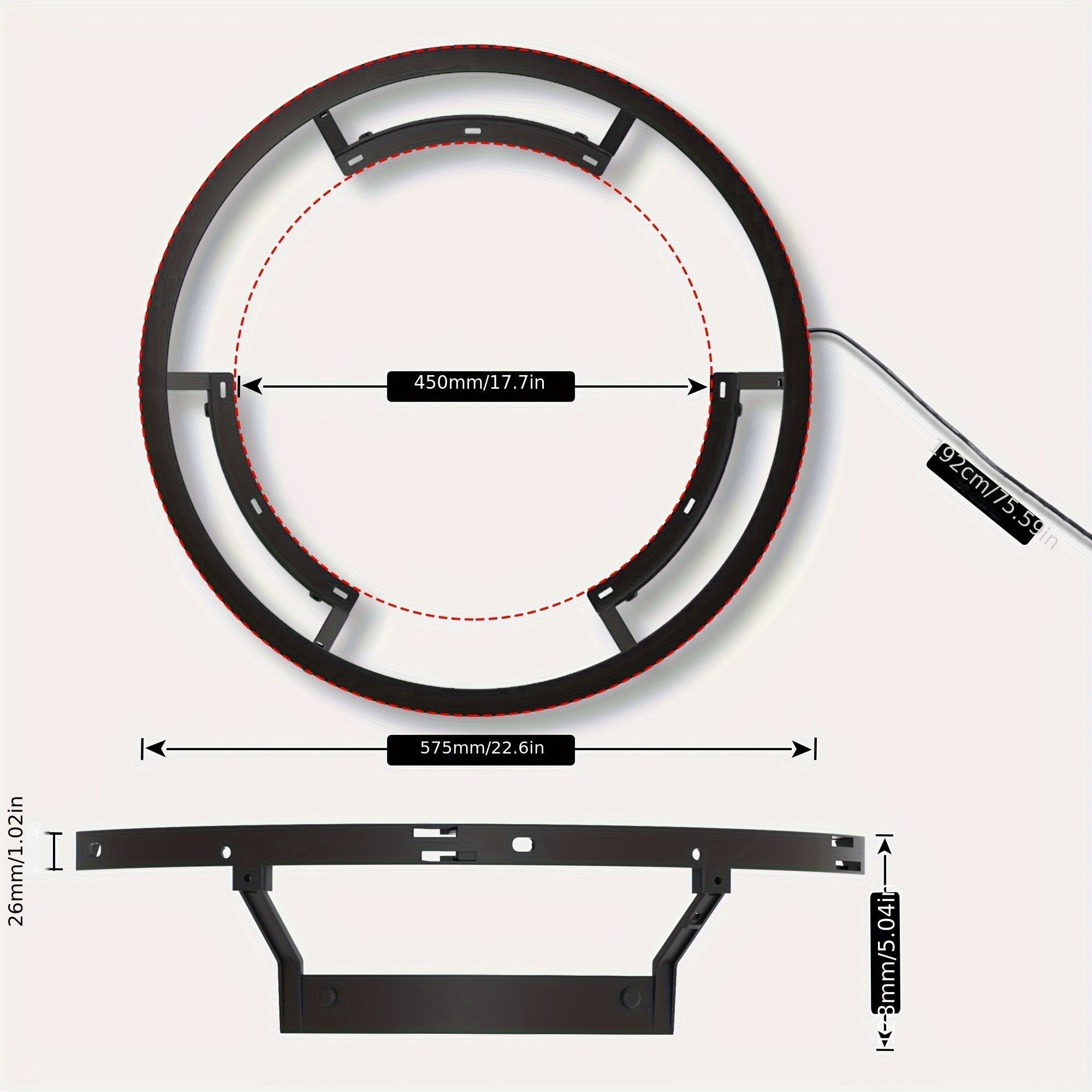 LED 360° Dartboard Light for Soft Tip Boards