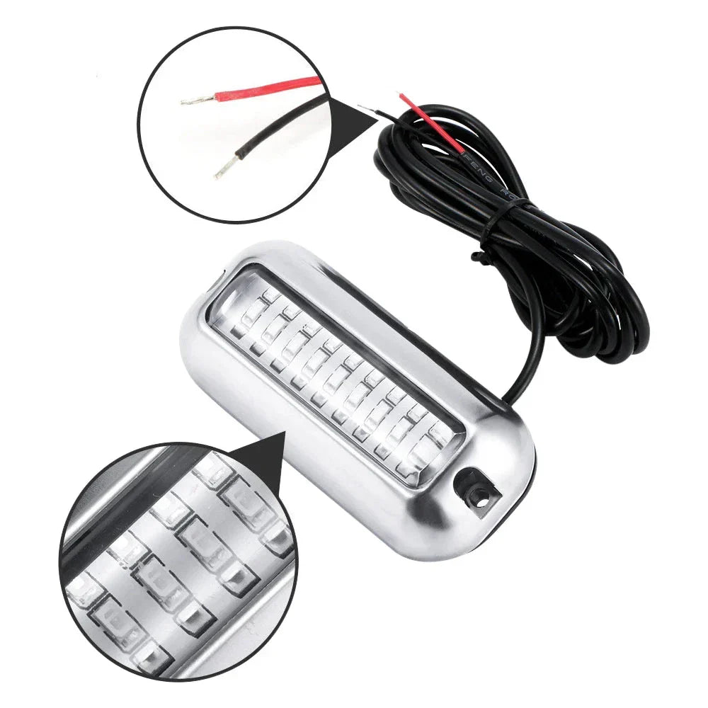 Stainless Steel Boat Transom Light - 27Led 12V