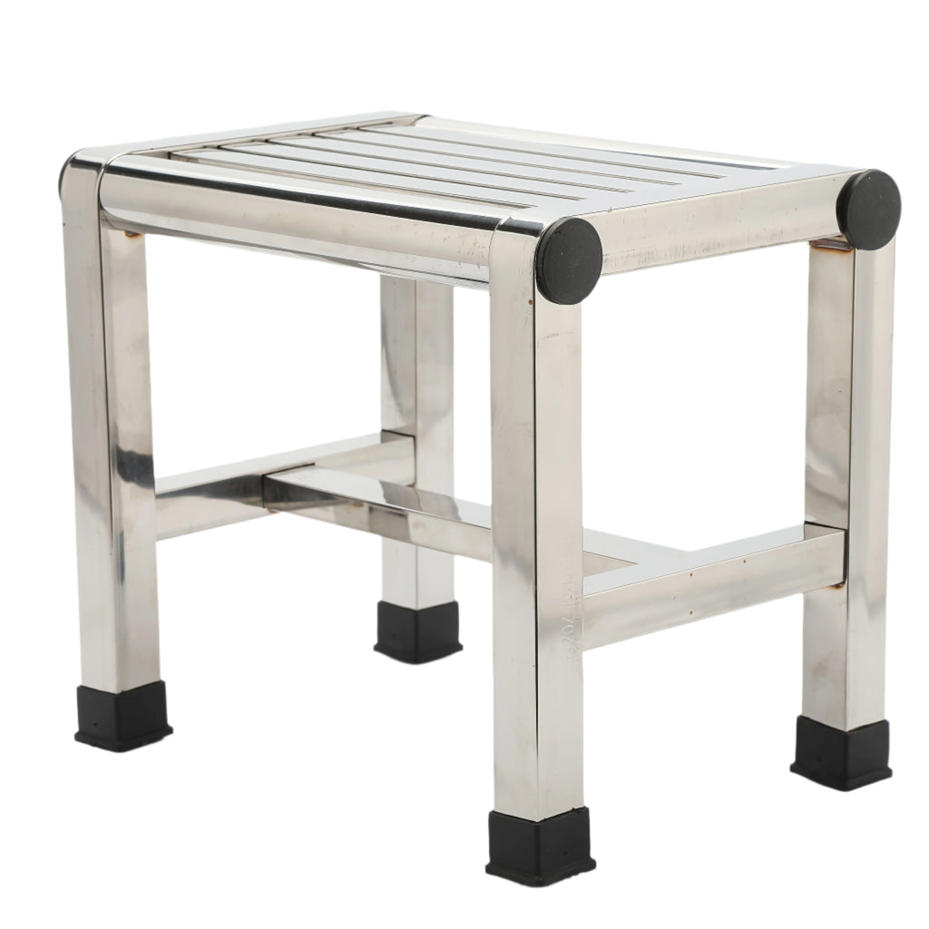 Stainless Steel Square Stool Waterproof Non-Slip Durable