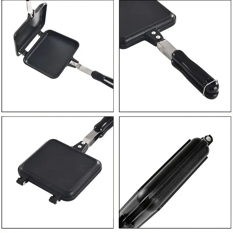 Double-Sided Non-Stick Sandwich Maker & Griddle Pan