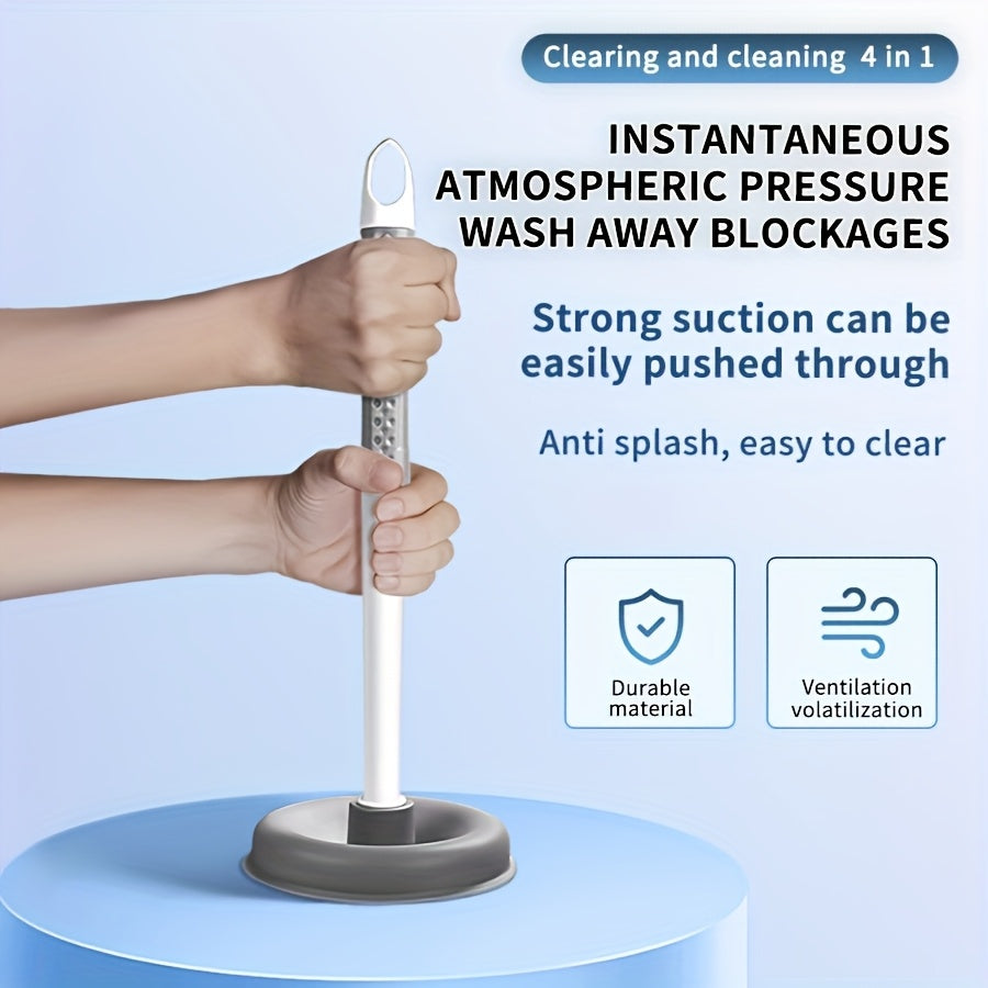 4-in-1 Wall-Mounted Toilet Brush Set