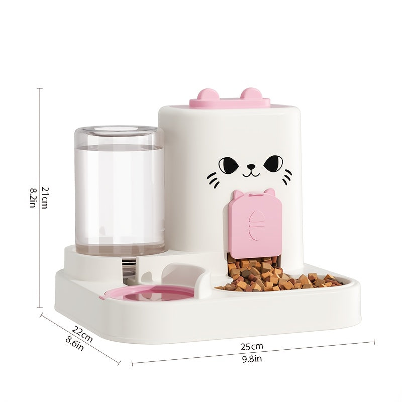 Automatic Cat Feeder And Water Dispenser Set