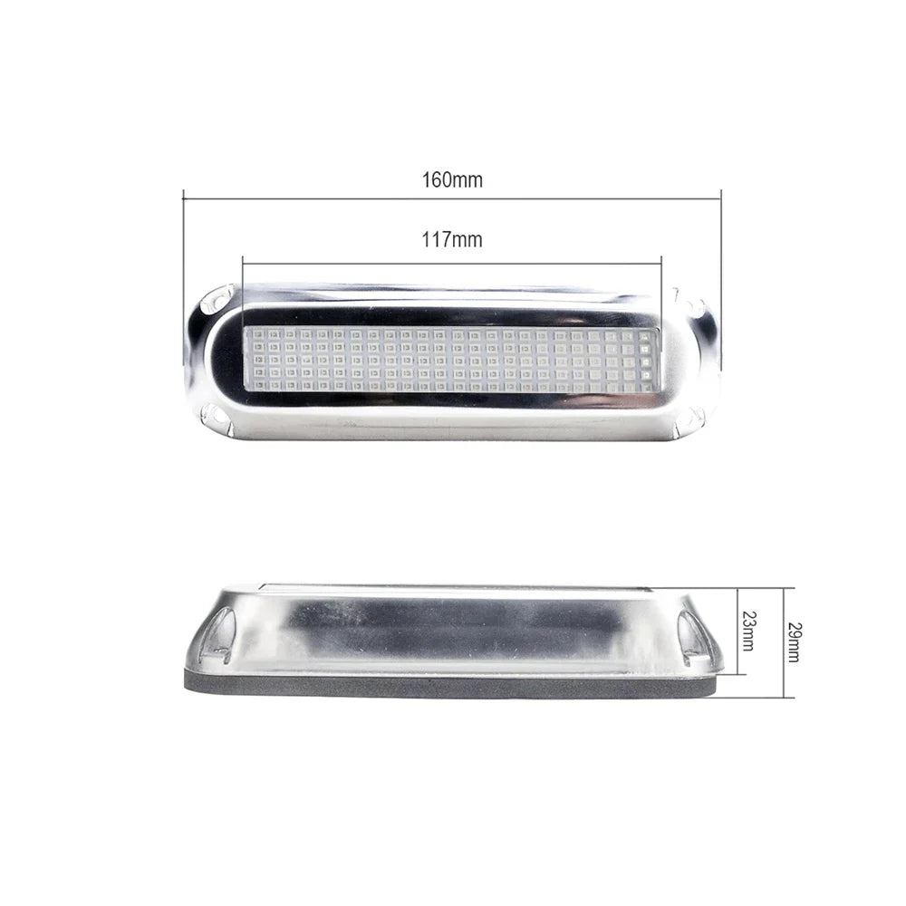 2Pcs 120 Led Underwater Boat Lights