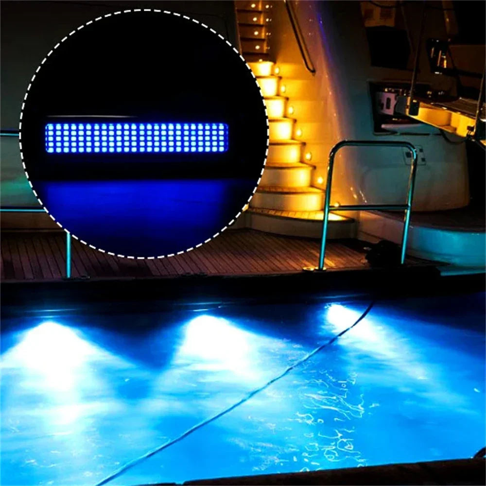 2Pcs 120 Led Underwater Boat Lights