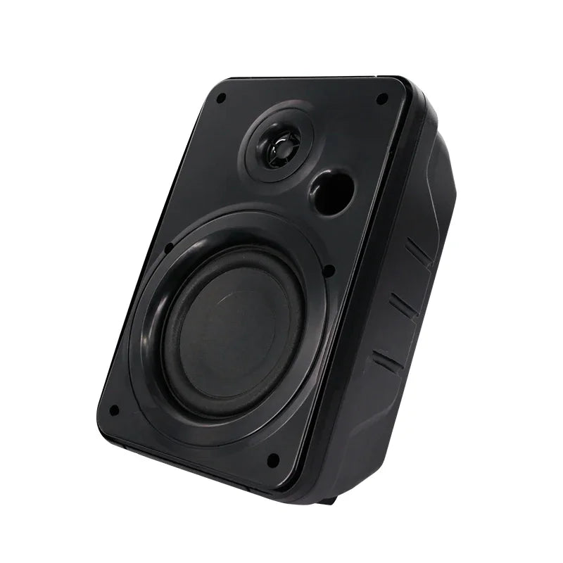100W 5-Inch Full Range Bookshelf Speakers (Black)