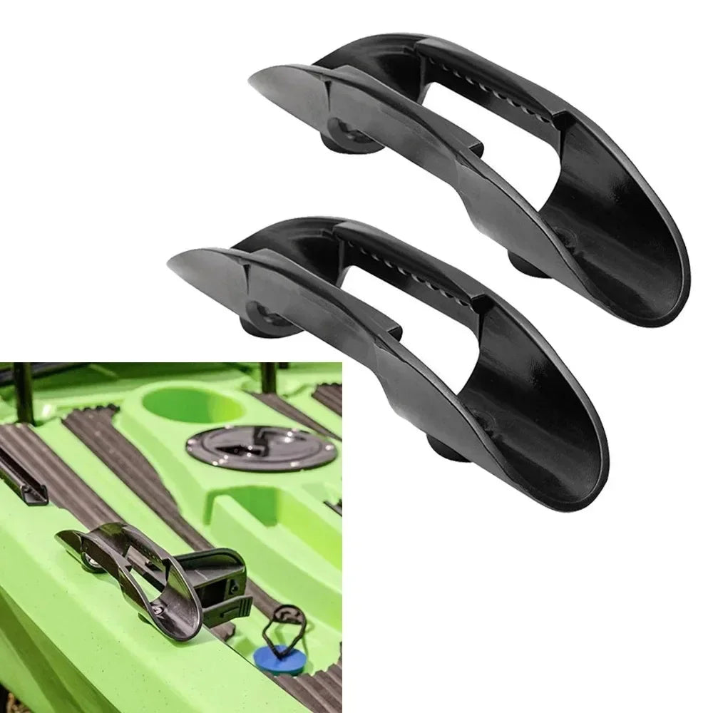 Kayak Canoe Paddle Holder Clips - Marine Boat Accessories 2-Piece