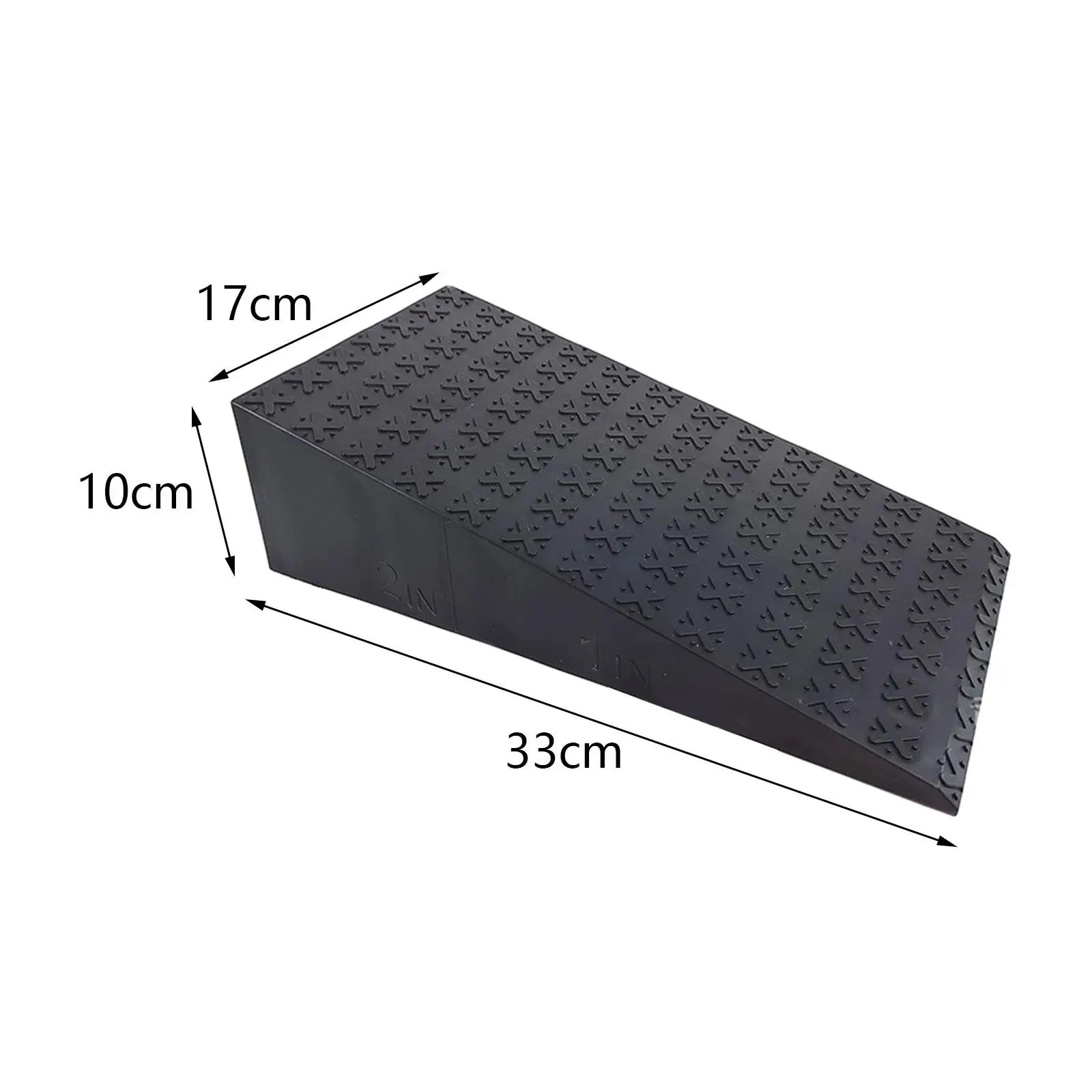 2Pcs Squat Wedge Heel & Calf Stretcher Board (Black)