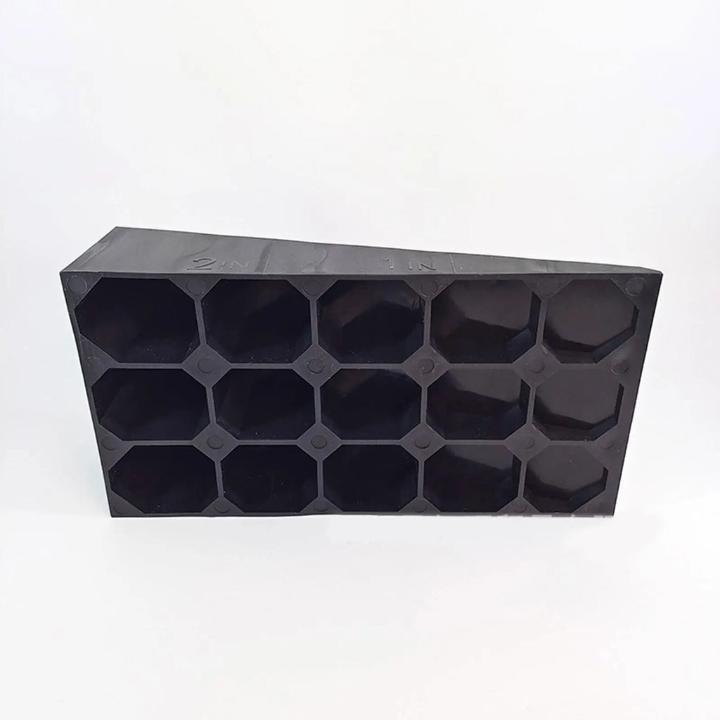2Pcs Squat Wedge Heel & Calf Stretcher Board (Black)