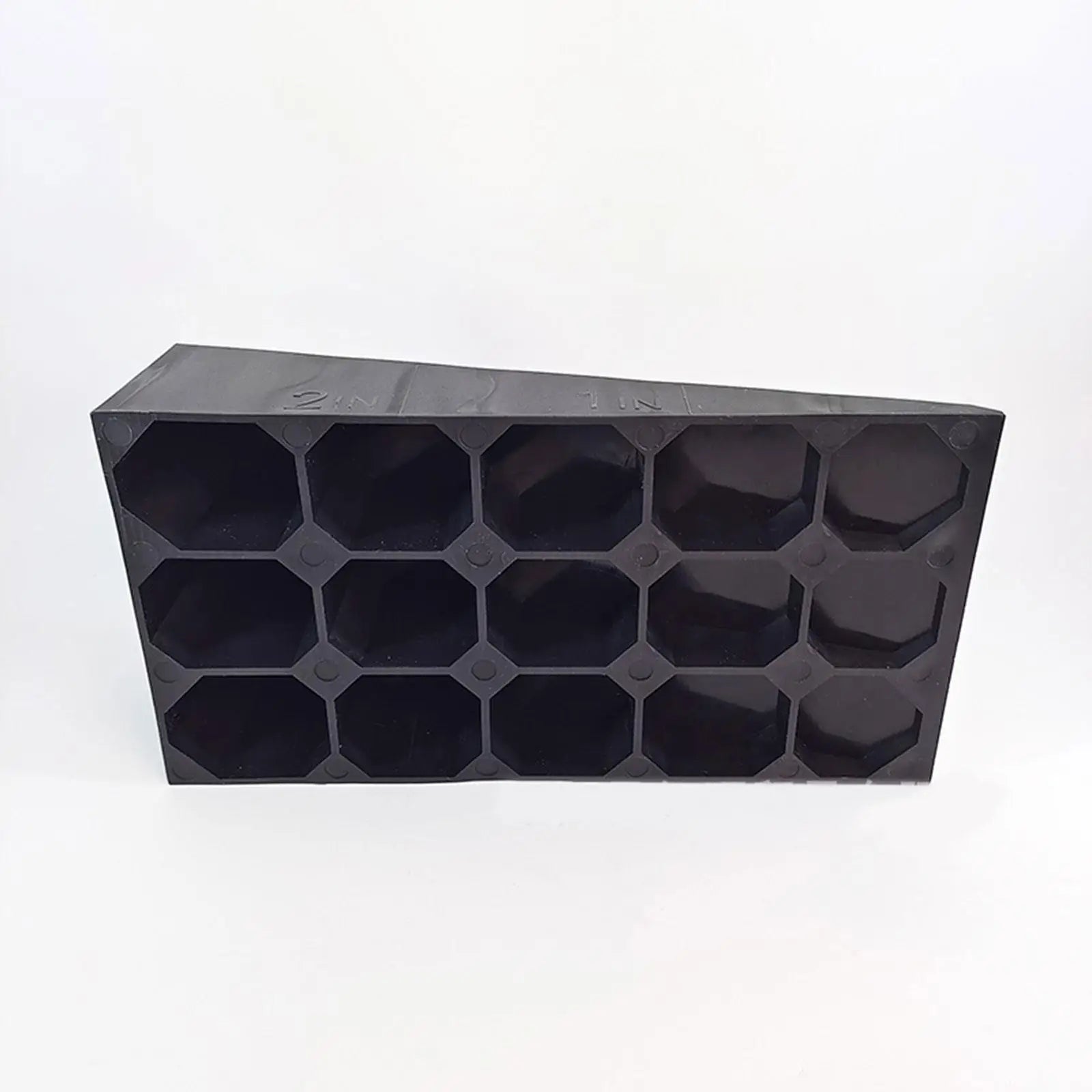 2Pcs Squat Wedge Heel & Calf Stretcher Board (Black)