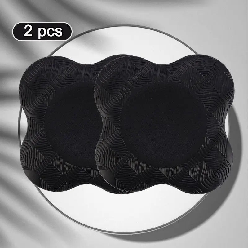 2Pcs Yoga Knee Pads Extra Cushioning Black