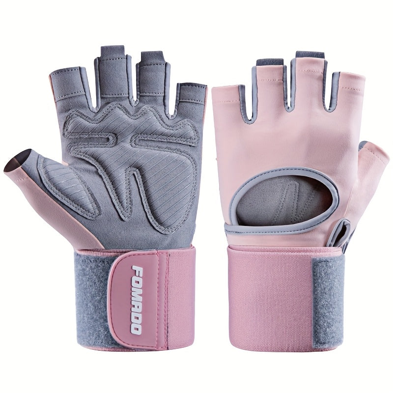 Women's Breathable Weightlifting Gym Gloves – Adjustable Wrist Support & Non-Slip Grip