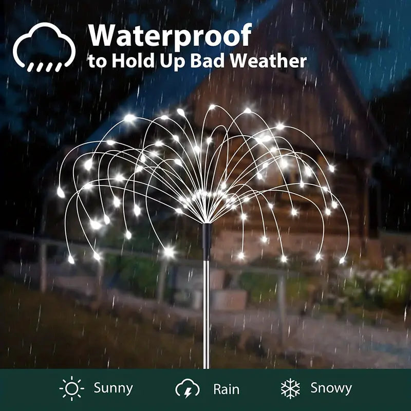 Double the Christmas Sparkle: Solar Firework Lights