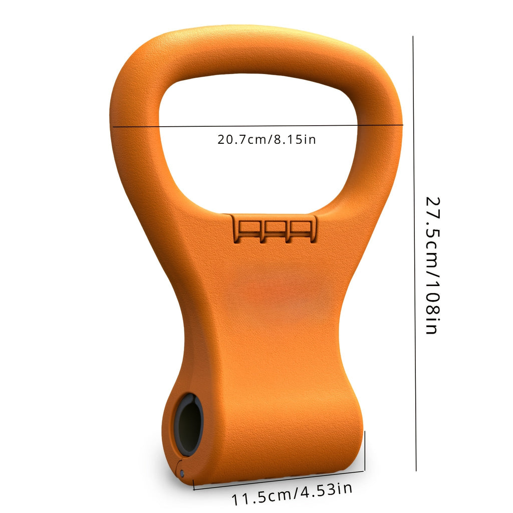 1Pc Fitness Adjustable Kettlebell Grip - Portable Weightlifting Handle(Orange)