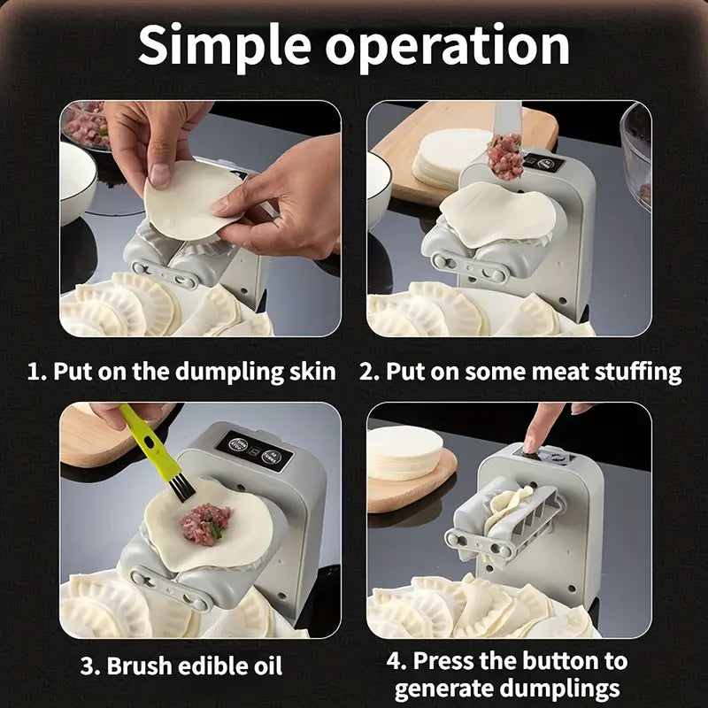 Rechargeable Electric Dumpling Maker - Effortless Dumpling Creation Anywhere