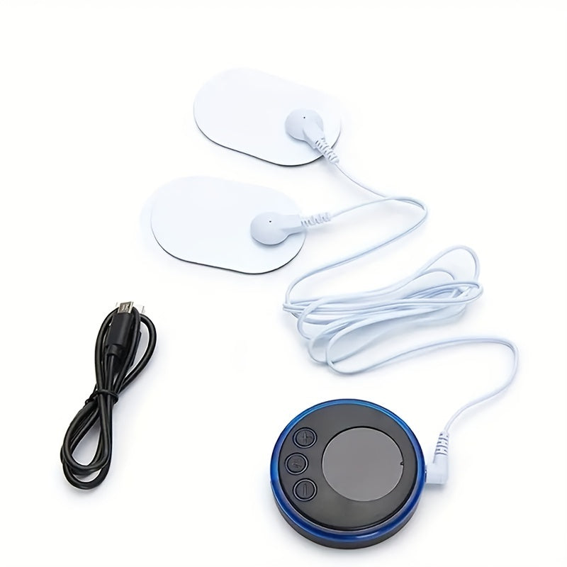 Portable Ems Pulse Massager – Rechargeable Full-Body Muscle Relaxation(Blue)