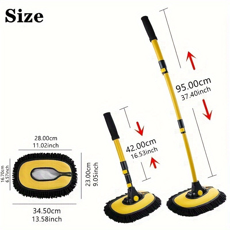 Telescoping Car Wash Brush With Long Handle