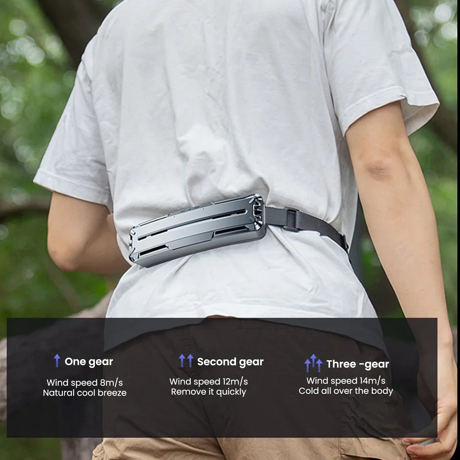 Smart Portable Ice Belt Fan Usb Cooling Summer Fan