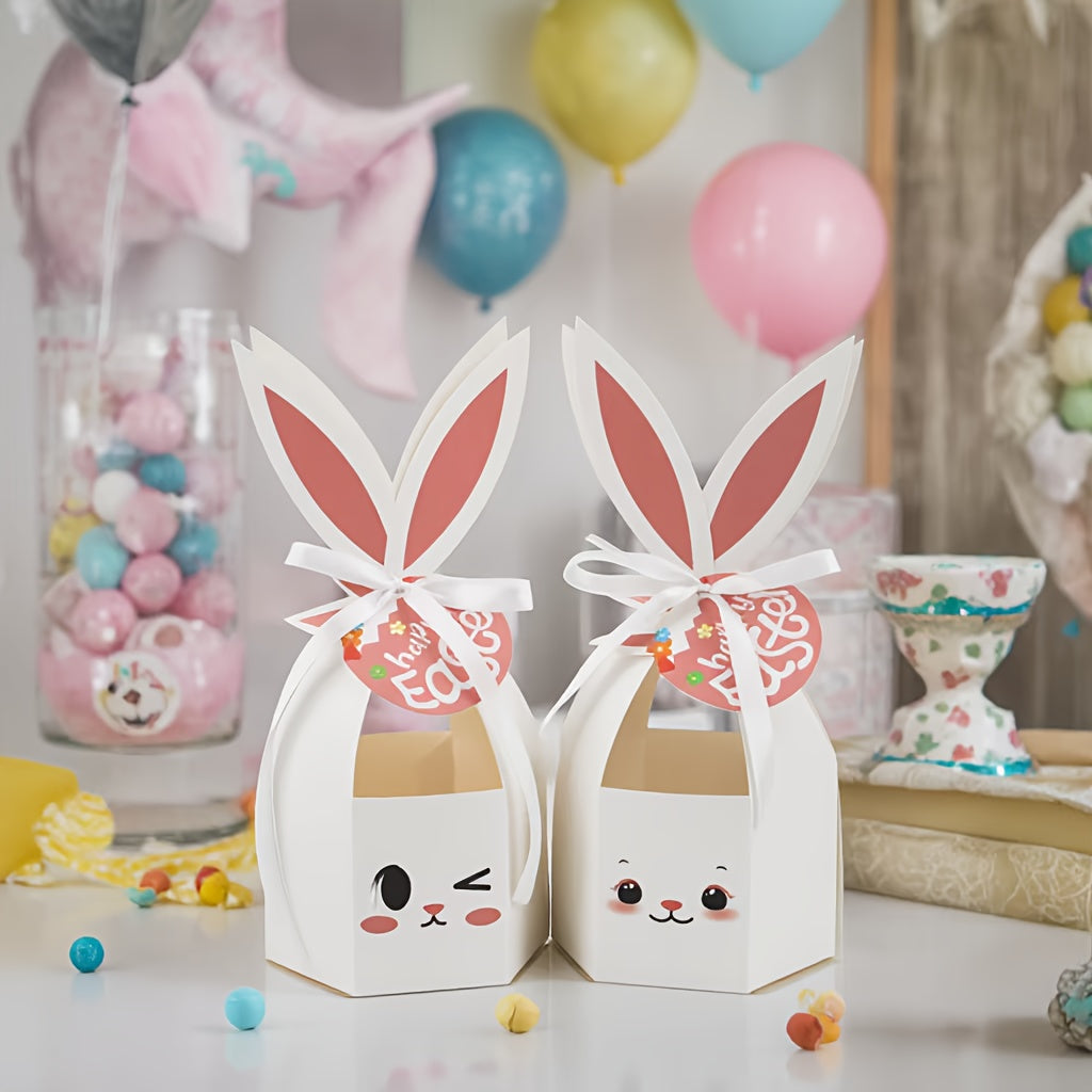 12Pcs Easter Bunny Ear Gift Boxes, Spring Party Favors