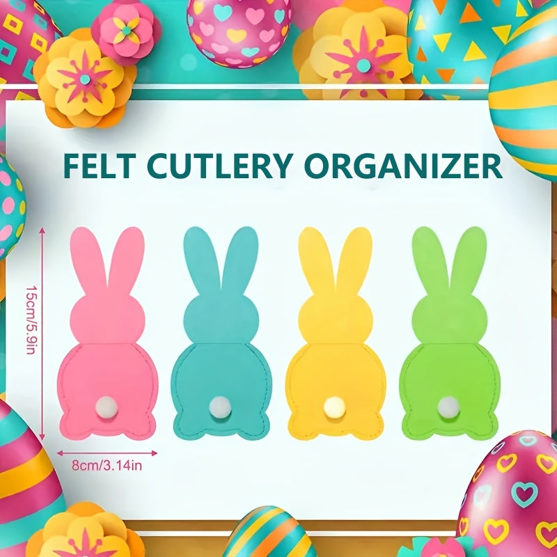 Easter Bunny Placemats Set Tableware Holders (12pcs)