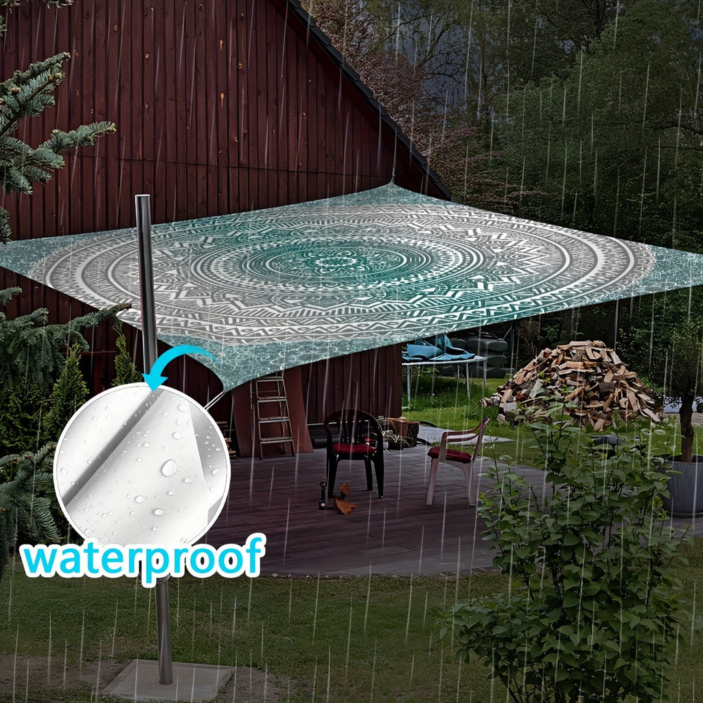 Mandala Waterproof Sun Shelter Canopy for 6 People