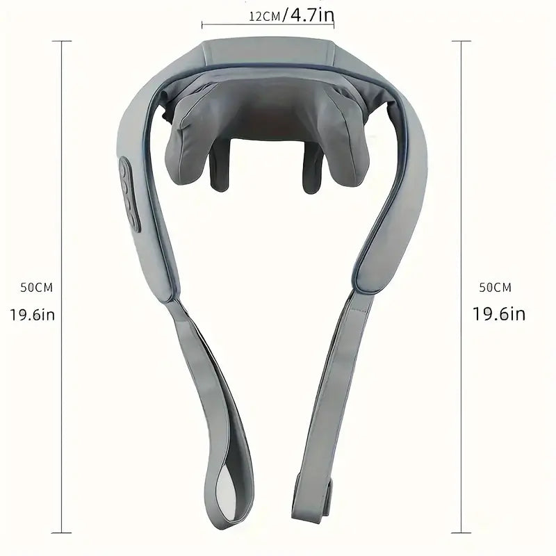Electric Neck Massager, Portable Smart Cervical Massage-Grey