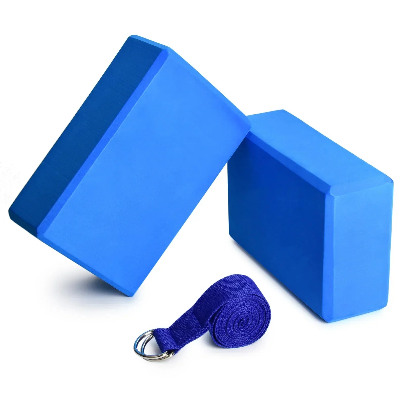 Yoga Block And Strap Set For Stability
