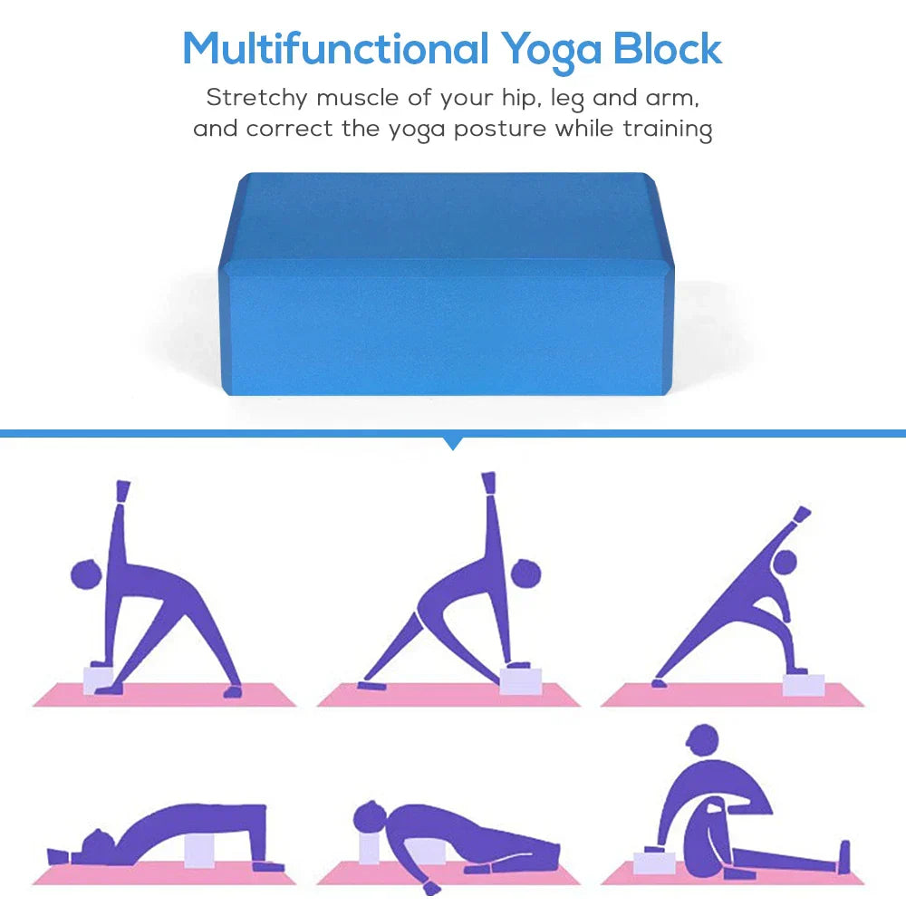 Yoga Block And Strap Set For Stability