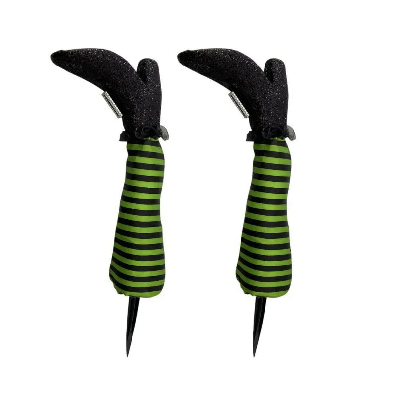 Halloween Evil Witch Legs Yard Stake