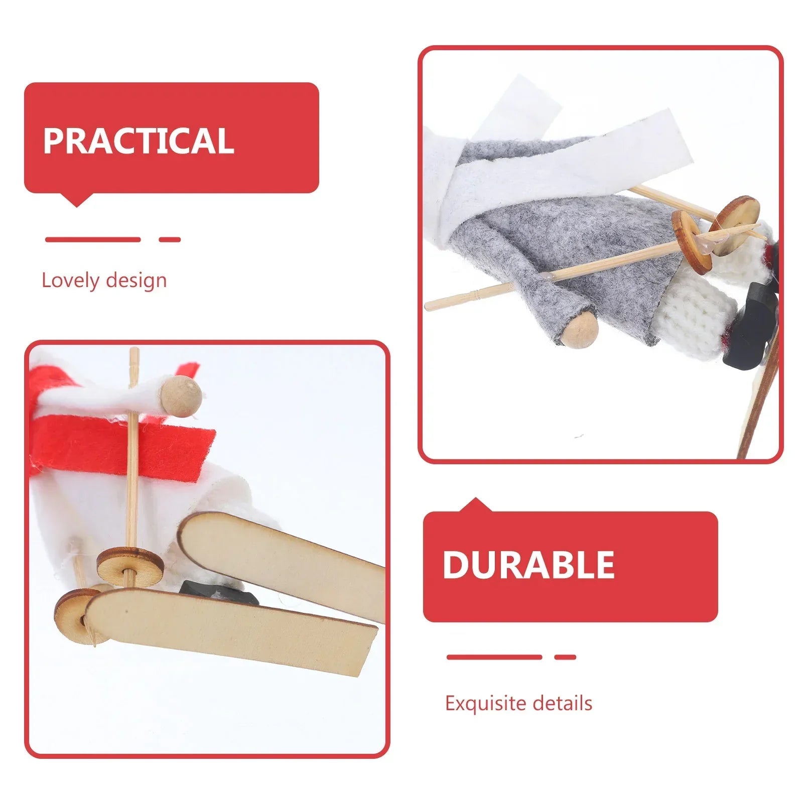 Christmas Snowman Ornament Set -  6Pcs