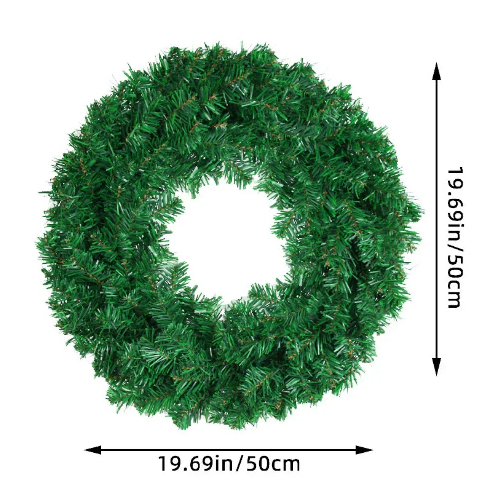 Pvc Christmas Wreath For Home Decoration
