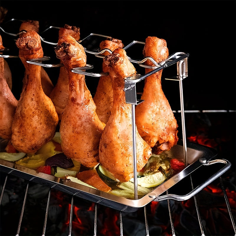 Stainless Steel Chicken Leg & Wing Rack
