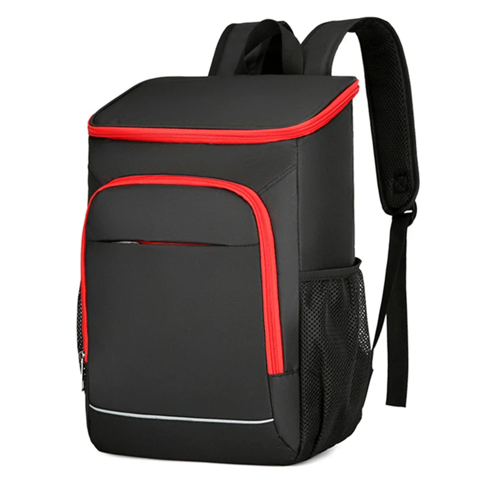Leakproof Insulated Cooler Backpack For Camping Hiking (Red)