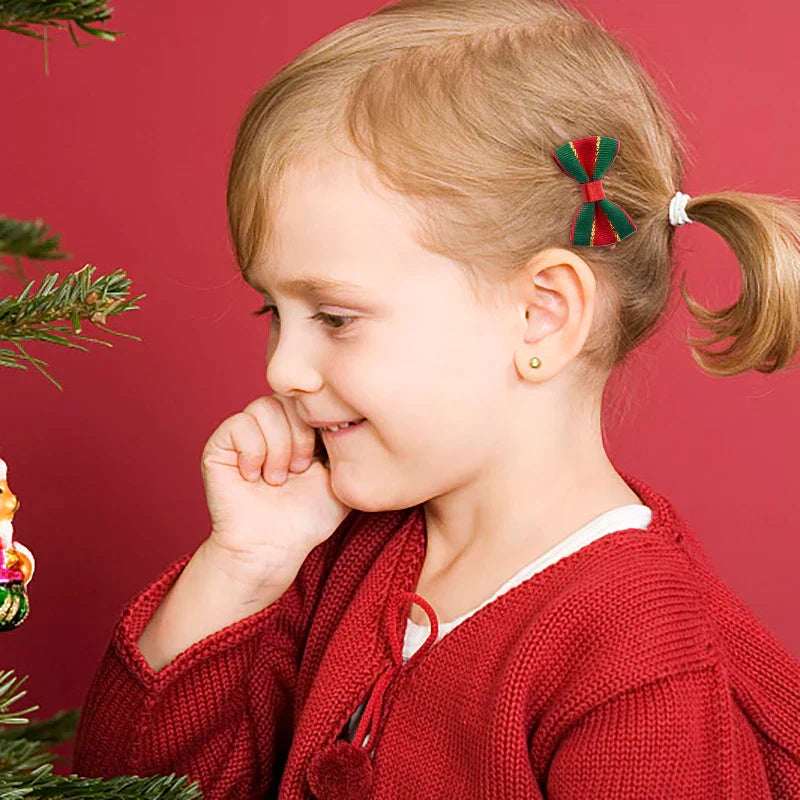 Handmade Christmas Satin Ribbon Bows