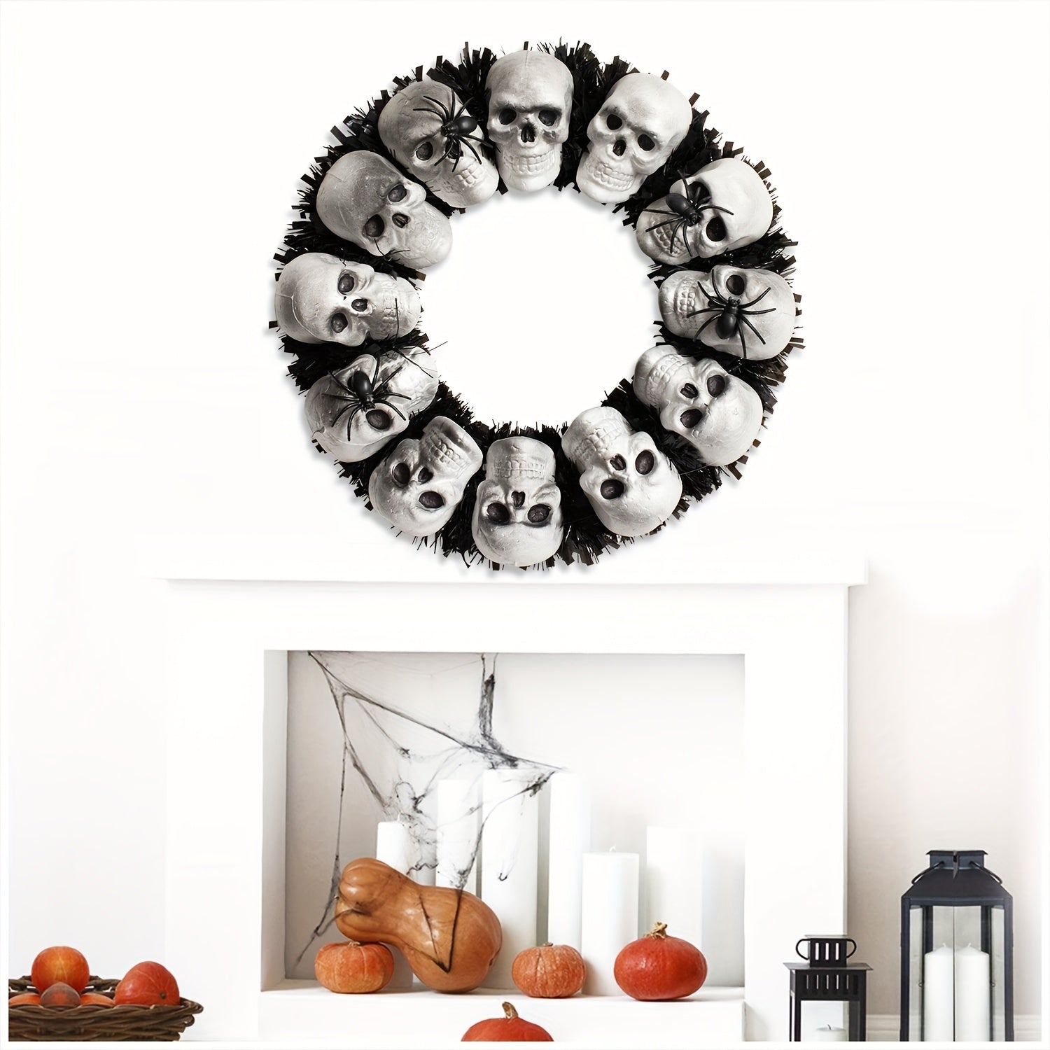 Halloween Skull Garland Wall Hanging Decoration