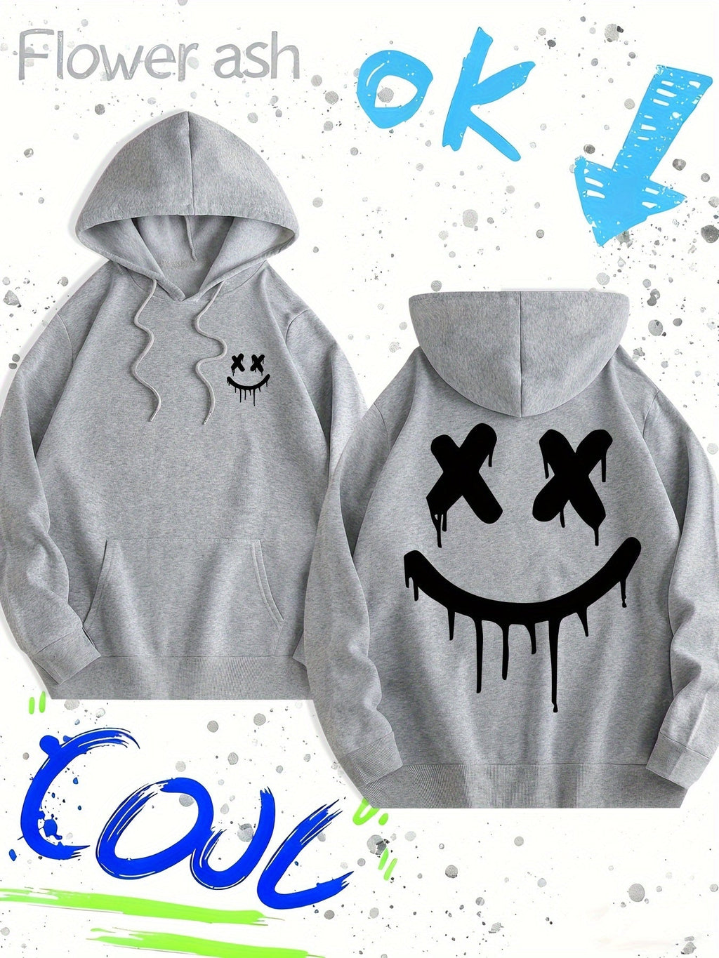 Oversized Graphic Hooded Sweatshirt