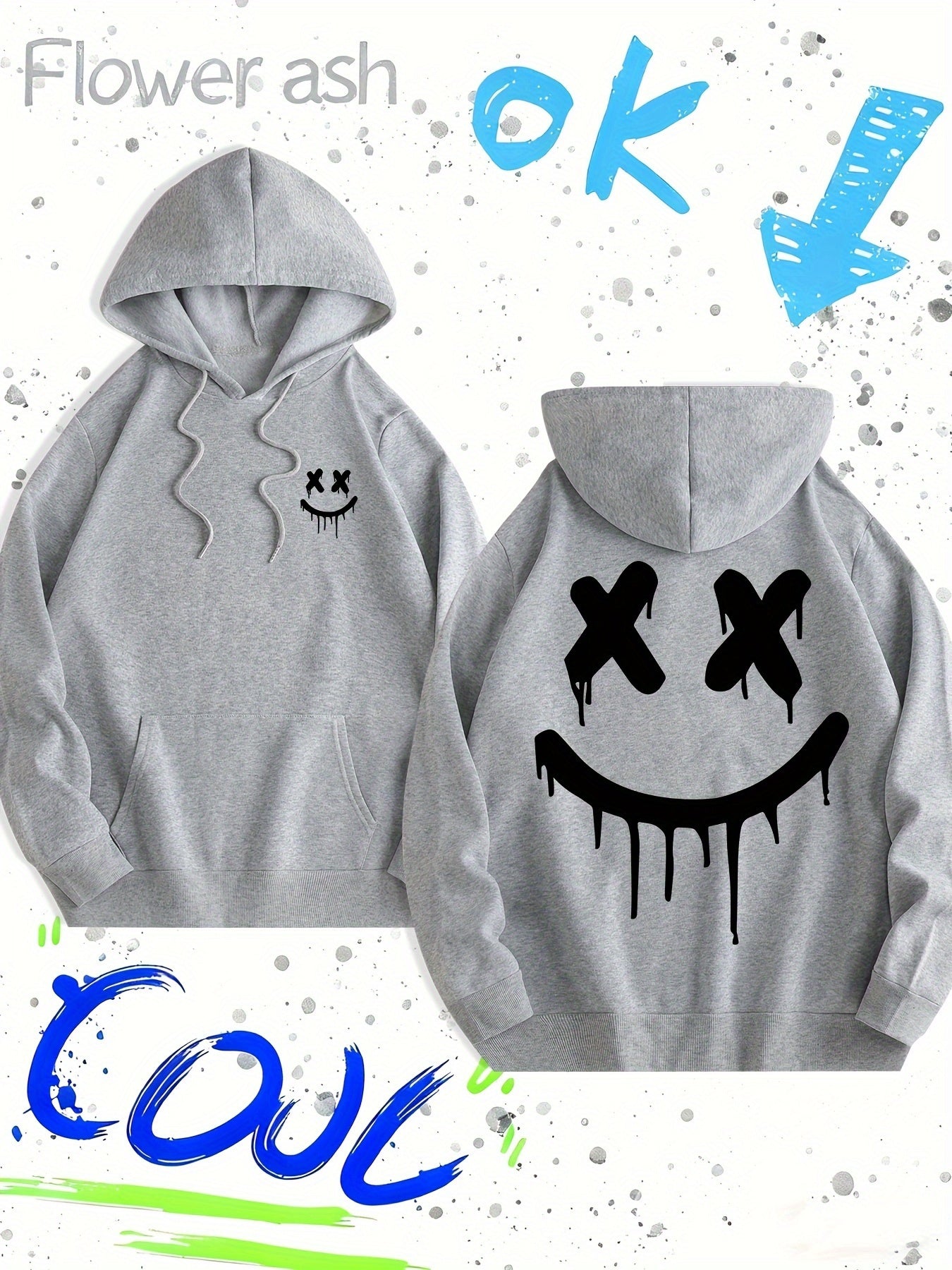 Oversized Graphic Hooded Sweatshirt