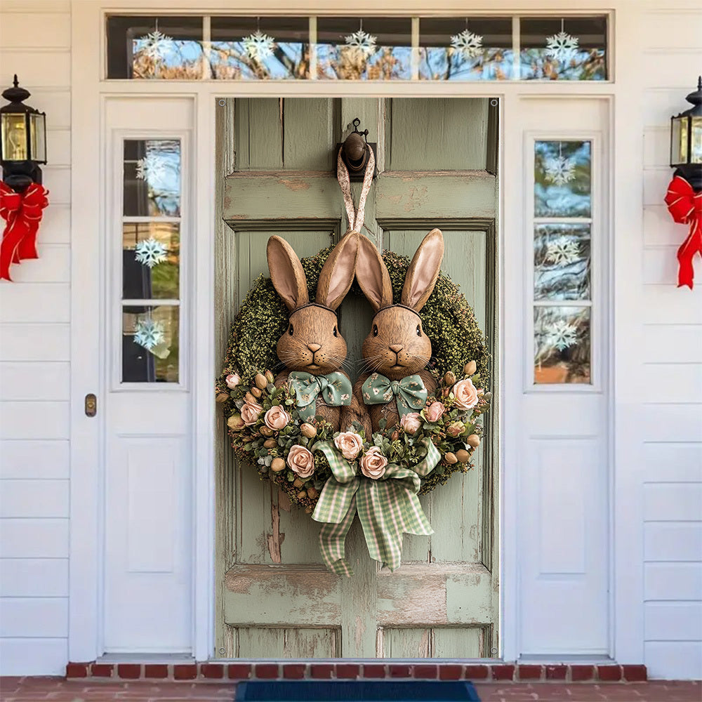 Indoor Decoration Festive Easter Bunny Wreath