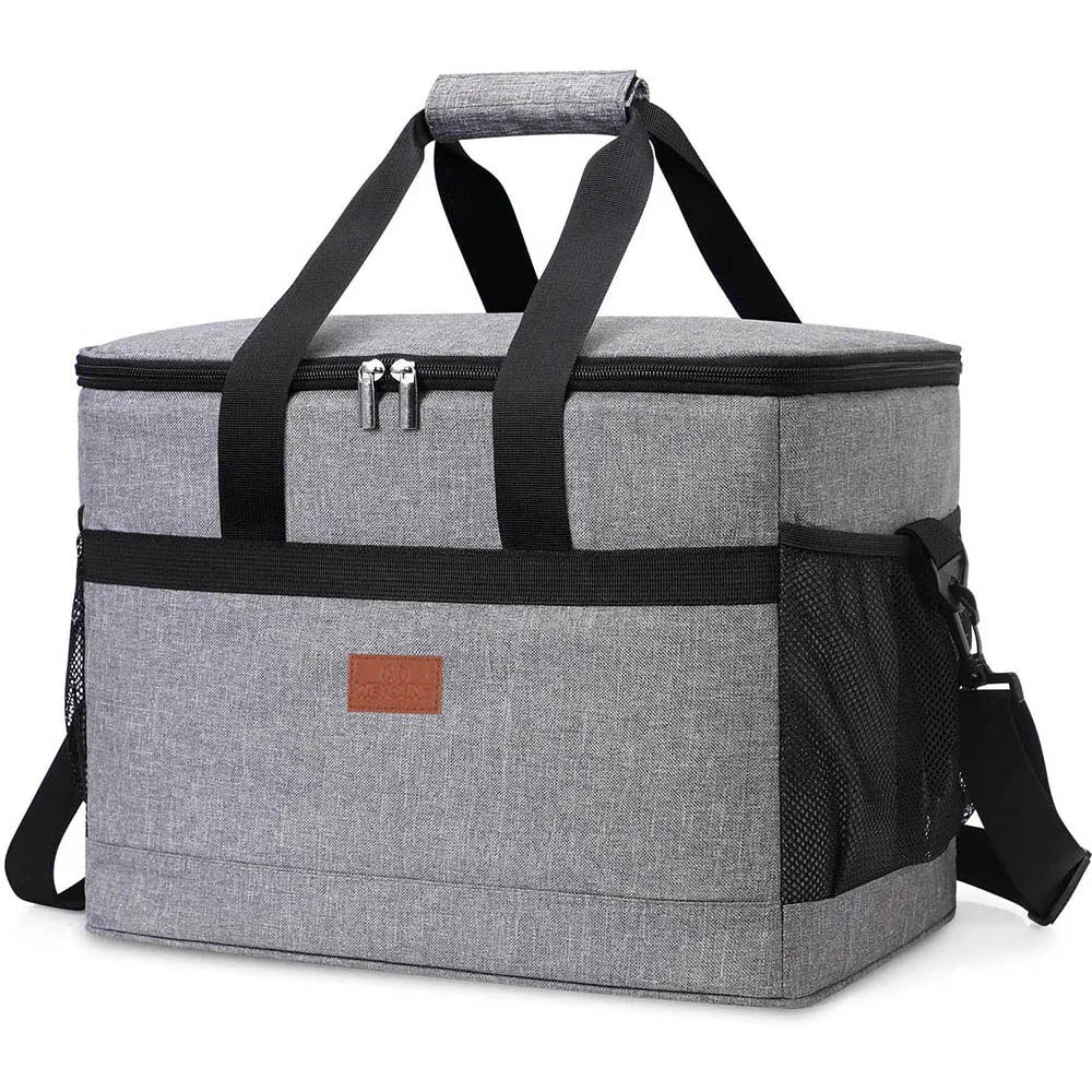 32L Soft Cooler Bag With Hard Liner For Outdoor (Grey)