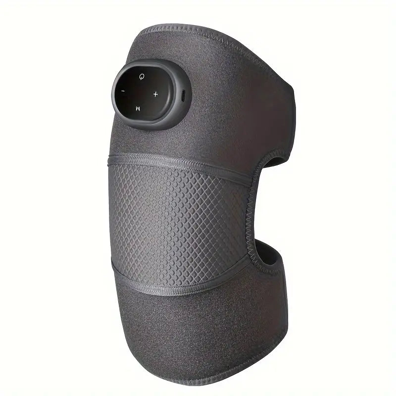 1PC Heated 3-In-1 Knee, Elbow, and Shoulder Massager Brace with Adjustable Heating Modes - Grey